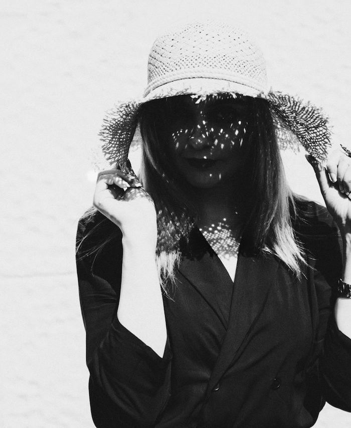 Black and White Summer Portrait